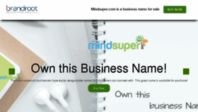 What Mindsuper.com website looked like in 2017 (7 years ago)
