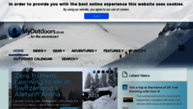 What Myoutdoors.co.uk website looked like in 2017 (7 years ago)