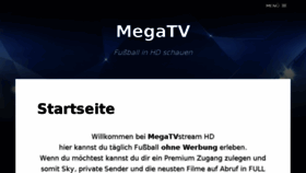 What Megatvstream.com website looked like in 2017 (7 years ago)
