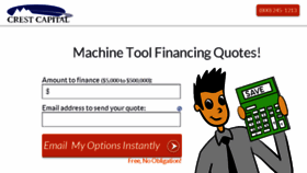 What Machinetoolfinancing.crestcapital.com website looked like in 2017 (7 years ago)