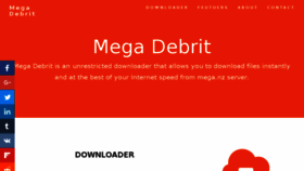 What Mega-debrit.com website looked like in 2017 (7 years ago)