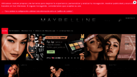 What Maybelline.es website looked like in 2017 (7 years ago)