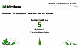 What Mitthem.se website looked like in 2017 (7 years ago)