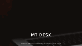 What Mtdesk.com website looked like in 2017 (7 years ago)