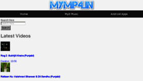 What Mymp4.in website looked like in 2017 (7 years ago)