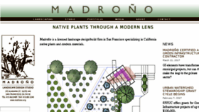 What Madrono.org website looked like in 2017 (7 years ago)