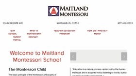 What Maitlandmontessori.org website looked like in 2017 (7 years ago)