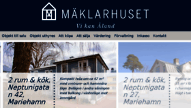 What Maklarhuset.ax website looked like in 2017 (7 years ago)
