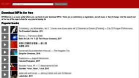 What Mp3red.me website looked like in 2017 (7 years ago)