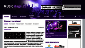 What Musicstage.cz website looked like in 2017 (7 years ago)