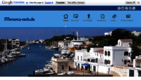 What Menorca-web.de website looked like in 2017 (7 years ago)