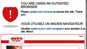 What Metrosondage.ca website looked like in 2017 (7 years ago)