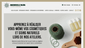 What Mademoiselle-biloba.fr website looked like in 2017 (7 years ago)