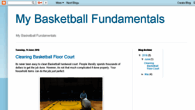 What Mybasketballfundamentals.com website looked like in 2017 (7 years ago)