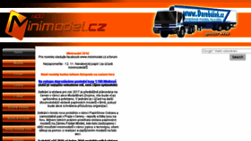 What Minimodel.cz website looked like in 2017 (7 years ago)