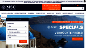What Msckreuzfahrten.ch website looked like in 2017 (7 years ago)