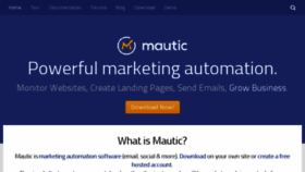 What Mautic.org website looked like in 2017 (7 years ago)