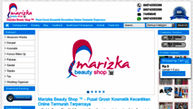 What Marizkabeautyshop.com website looked like in 2017 (7 years ago)