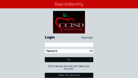 What My.ccisd.us website looked like in 2017 (7 years ago)
