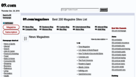 What Magazines.09.com website looked like in 2017 (7 years ago)