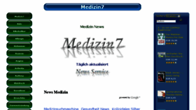 What Medizin7.com website looked like in 2017 (7 years ago)