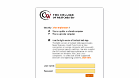 What Mail.cw.edu website looked like in 2017 (7 years ago)