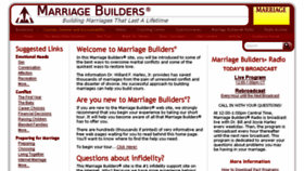 What Marriagebuilders.com website looked like in 2017 (7 years ago)