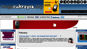 What Mojacukrzyca.org website looked like in 2017 (7 years ago)