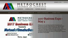 What Metrocrestchamber.com website looked like in 2017 (7 years ago)