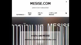 What Mesise.com website looked like in 2017 (7 years ago)