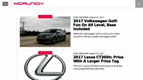 What Motoringcrunch.com website looked like in 2017 (7 years ago)