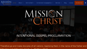 What Missionofchrist.org website looked like in 2017 (7 years ago)
