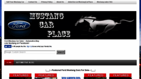 What Mustangcarplace.com website looked like in 2017 (7 years ago)
