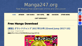 What Manga247.org website looked like in 2017 (7 years ago)
