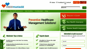 What Medimanage.com website looked like in 2017 (7 years ago)
