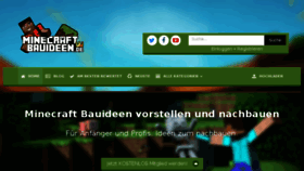 What Minecraft-bauideen.de website looked like in 2017 (7 years ago)