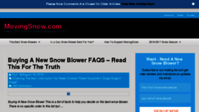 What Movingsnow.com website looked like in 2017 (7 years ago)