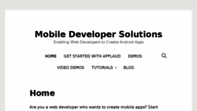 What Mobiledevelopersolutions.com website looked like in 2017 (7 years ago)