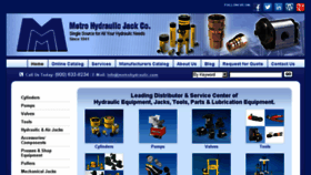 What Metrohydraulic.com website looked like in 2017 (8 years ago)