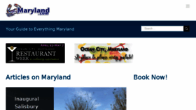 What Maryland.com website looked like in 2017 (7 years ago)