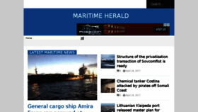 What Maritimeherald.com website looked like in 2017 (7 years ago)