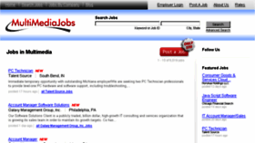 What Multimediajobs.com website looked like in 2017 (7 years ago)
