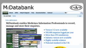 What Midatabank.com website looked like in 2017 (7 years ago)