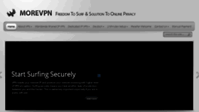 What Morevpn.com website looked like in 2017 (6 years ago)