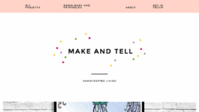 What Makeandtell.com website looked like in 2017 (7 years ago)