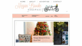 What Meganbrookehandmadeblog.com website looked like in 2017 (6 years ago)