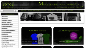 What Merkeladruka.lv website looked like in 2017 (7 years ago)