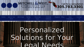 What Mitchellandwest.com website looked like in 2017 (7 years ago)