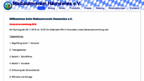 What Maibaumverein-haunswies.de website looked like in 2017 (6 years ago)