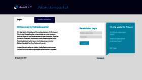 What Meinpatientenportal.de website looked like in 2017 (6 years ago)
